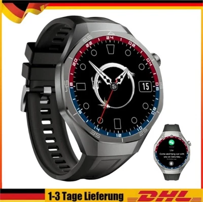 NEW DE Bluetooth Smartwatch Luxus Herren Armband Herzfrequenz Pulsuhr FitnessArmbanduhr