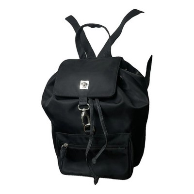 Gianni Versace Black Leather Backpack