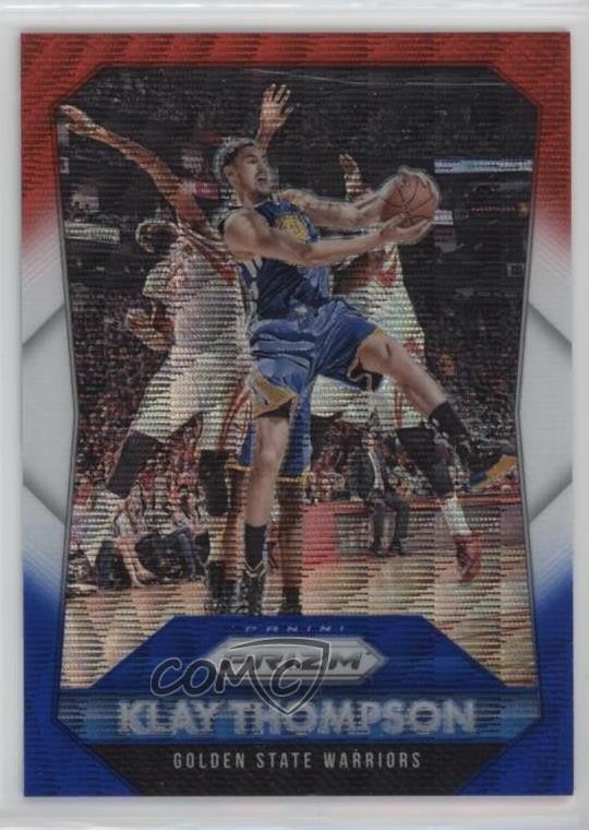 2015-16 Panini Prizm Red White & Blue Prizm Klay Thompson #180 0wn1