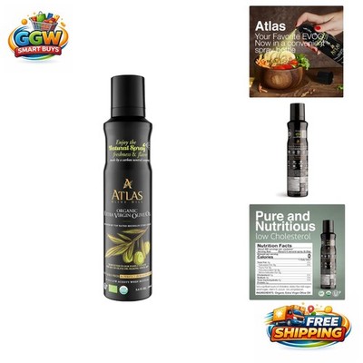Cold Pressed Olive Oil Spray by Atlas: Non-Stick, 5.4 fl oz, Flavorful & Healthy