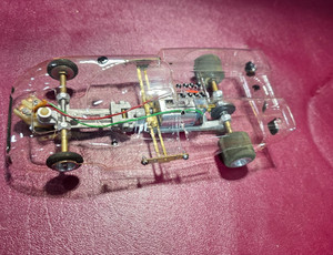 1960's SLOT CAR Clear Body CHASSIS VINTAGE 1/24