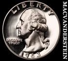 1963 Silver Washington Quarter - Choice Gem Proof  Lustrous  #K1932