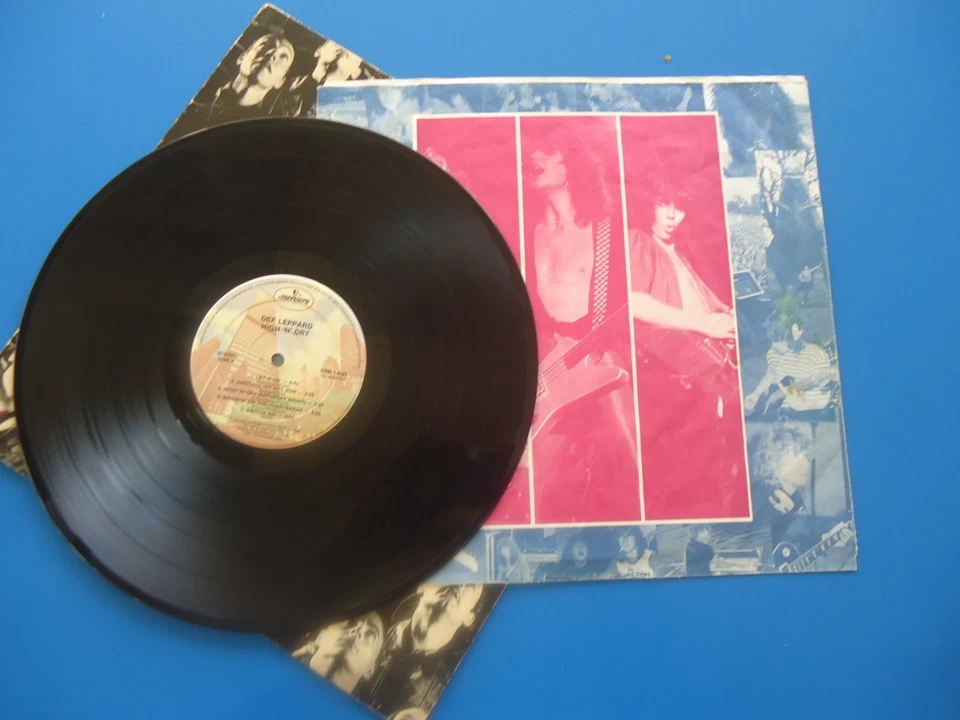 Def Leppard High "N" Dry LP (1981) SRM-1-4021 - Image 3 of 4