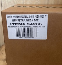 2019 Panini Prizm Football Mega Box Case Of 20 Boxes New Factory Sealed