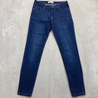 KanCan Jeans Women's 9/28 Medium Wash Blue Denim Skinny Fit Stretch Mid Rise