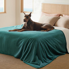 Waterproof Blanket for Bed - Sherpa Fleece Waterproof Dog Blankets for Large Dog