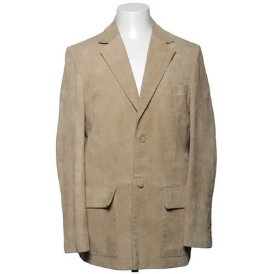 Peter Michael, Ledersacko, Größe: M, Beige, Leder/Polyester, Einfarbig #7y3