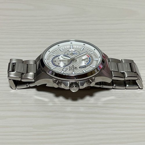 Casio Edifice Analog Quartz Men Sale Big Face Carbon-Like Vintage 036483325 - Picture 3 of 6
