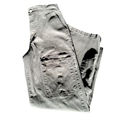 Dusty Black Wide Leg Cargos