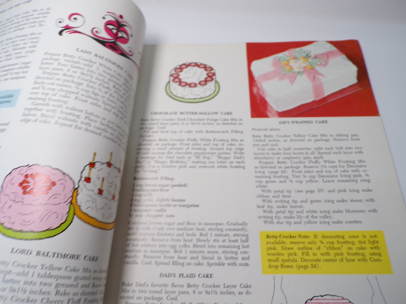 Betty Crocker's Cake And Frosting Mix Cookbook 1966 1st Edition 2nd Printing
