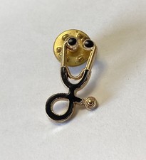 Vintage Stethoscope Enamel Pin Doctor Nurse Medical Instrument