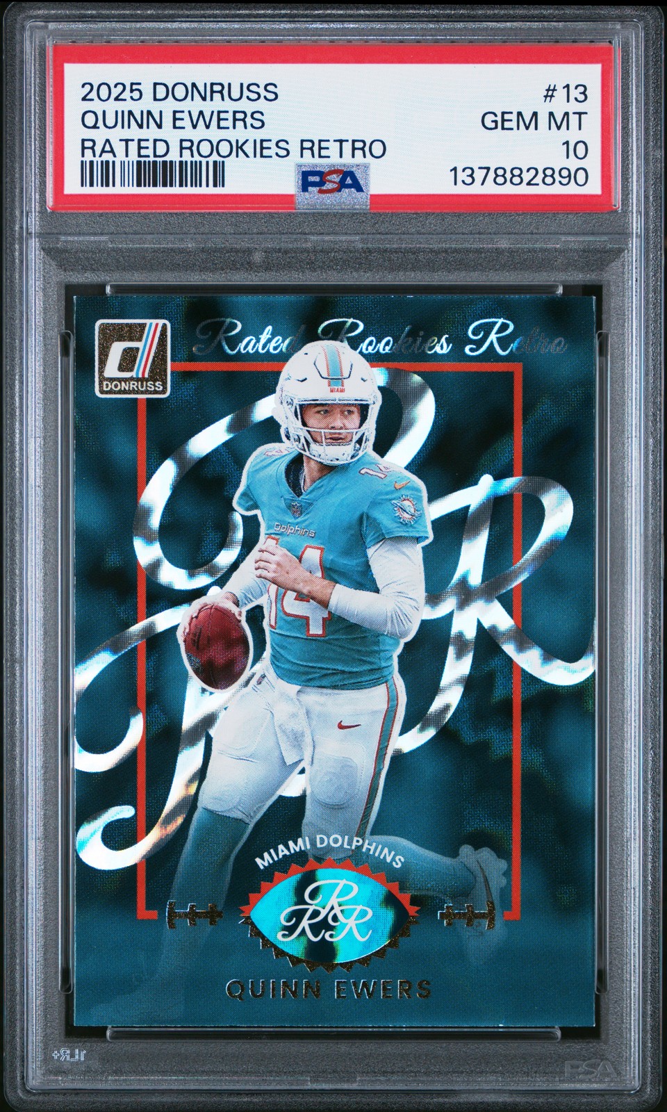Quinn Ewers Panini Donruss Rated Rookies Retro #13 Base