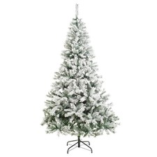 Snowy Christmas Tree 7ft Full Shape Realistic Habitat