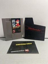 Nintendo Entertainment System Wrecking Crew 5-Screw Video Game 1985 W/ Manual