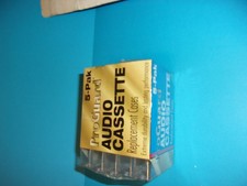 Vintage Proguard Clear Plastic Audio Cassette Cases 5 Pack Replacement