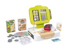 Smoby - elektronische Supermarktkasse - Spielkasse mit Taschenrechnerfunktion, L