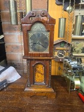 Antique Miniature Grandfather Clock By Hamburg American Company, Mechanical
