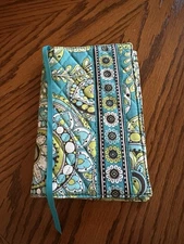 Vera Bradley Paperback Book Cover Peacock Pattern Turquoise Journal Cover