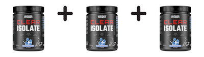 3 x Weider Clear Isolate (500g) Blue Raspberry (63,30 EUR/kg)