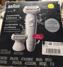 Braun Epilator Silk- pil 9 Hair Removal Device Shaver Trimmer NEW