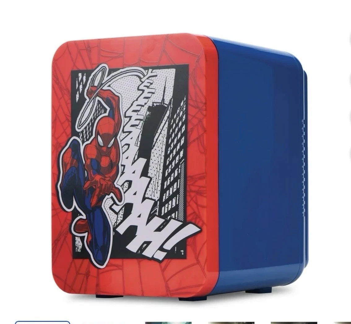 Marvel Spider-Man Spiderman 6 Can Mini Fridge Thermoelectric Cooler 4L Dorm NIB