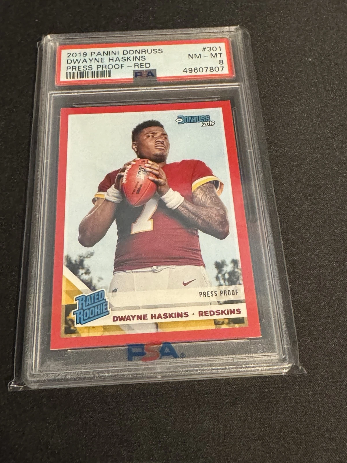 Dwayne Haskins trading card