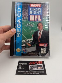 Sega CD ESPN Sunday Night NFL CIB Complete Reg Card Included