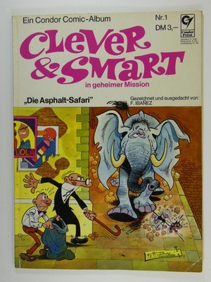 Clever und Smart 1 ''Die Asphalt Safari'' Erstauflage 1972 sehr schön