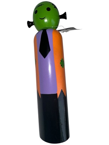 Halloween Frank Figurine Frankenstein Hocus Pocus Free Standing Wood New - Picture 3 of 12