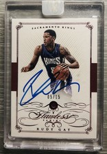 Rudy Gay Panini 2014-15 Flawless Autograph #64 Ruby /15 Sacramento Kings NBA