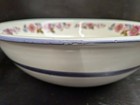 Italian Pitcher Antique 12” Striped Wash Basin White Floral Multicolor — photo 9