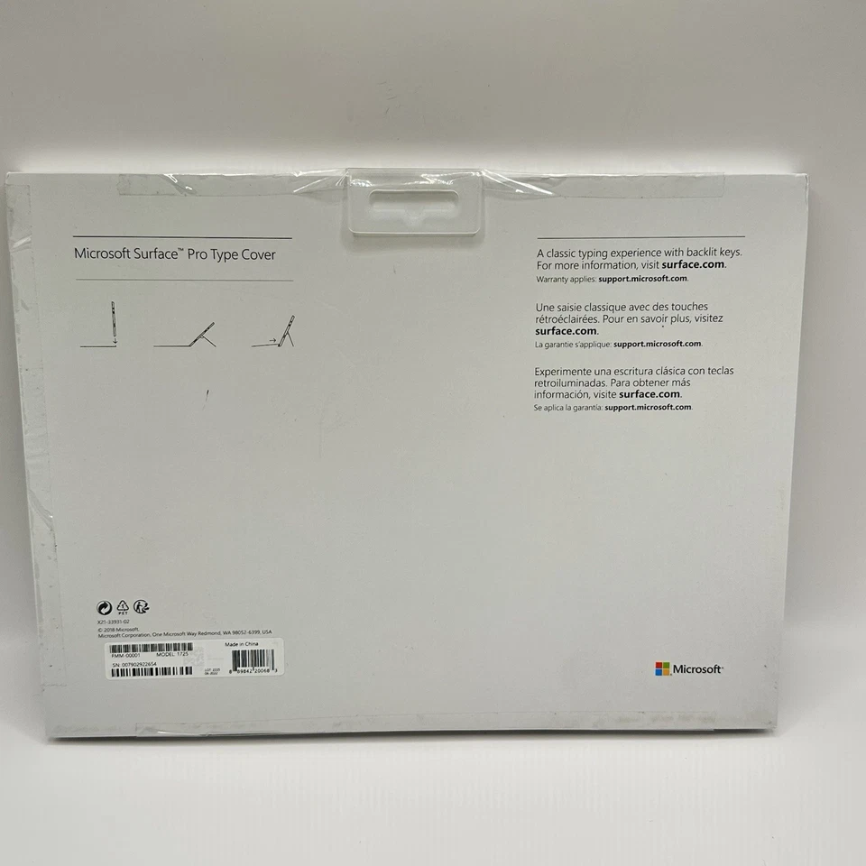 Cubierta tipo teclado magnético Microsoft Surface Pro FMM-00001 modelo 1725 gris Foto 2 de 4