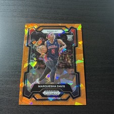 Marquesha Davis 2024 Panini Prizm Draft Picks #96 Orange Cracked Ice