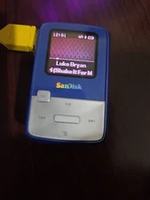 SanDisk Sansa Clip Zip (4GB) Digital Media MP3 Player Blue Works Great USB