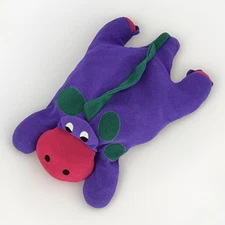Crown Crafts Dinosaur Pillow Buddy Plush 29” Purple Green Vintage 90s HTF Large