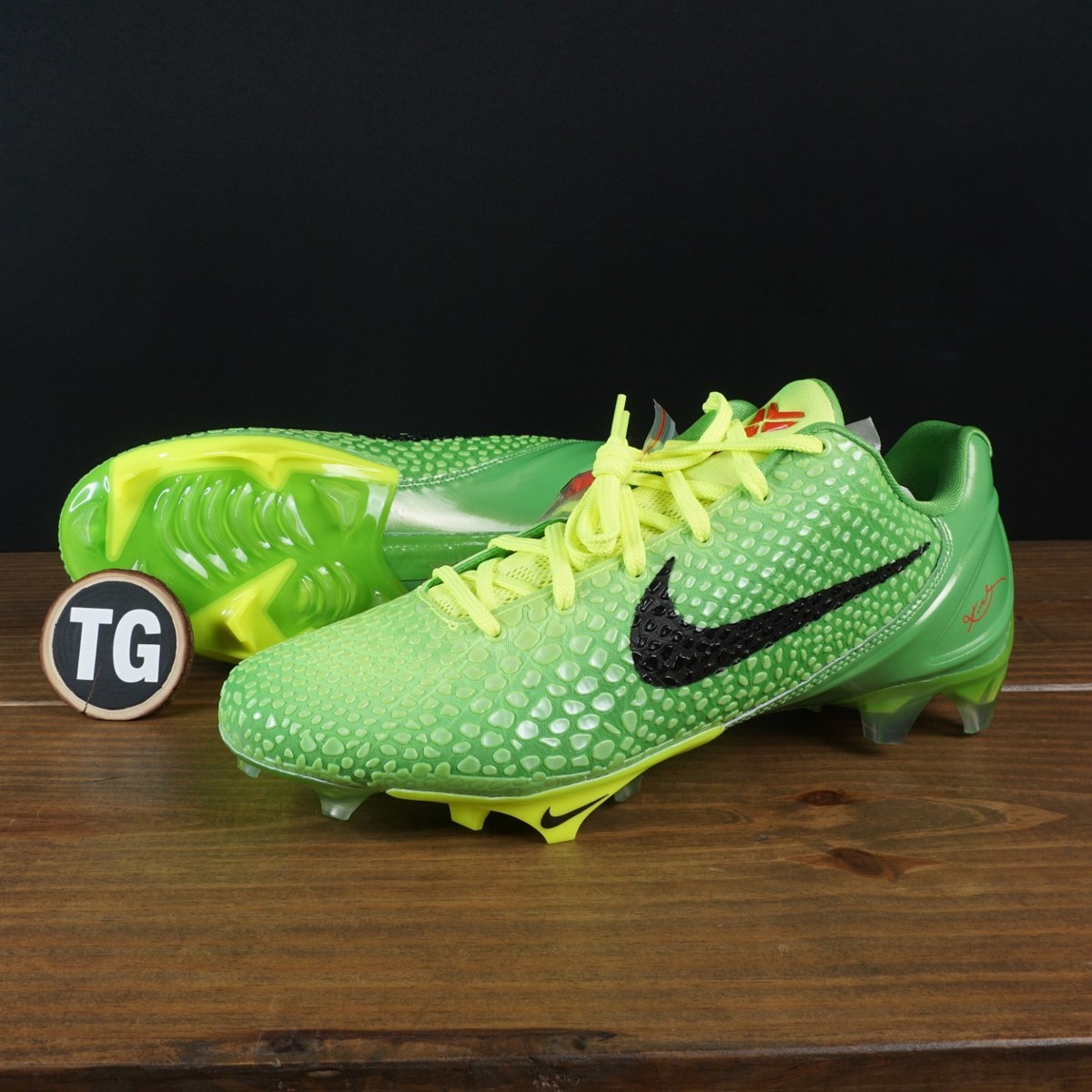 Nike Vapor Edge Kobe 6 SE Grinch Cleats FQ7645-300 ✓ Trusted
