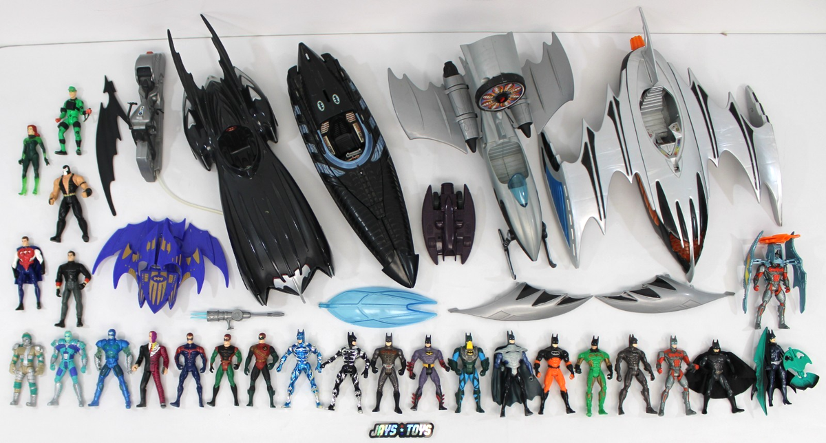 Lot of Batman Forever, Batman & Robin Kenner 25 Figures & 7