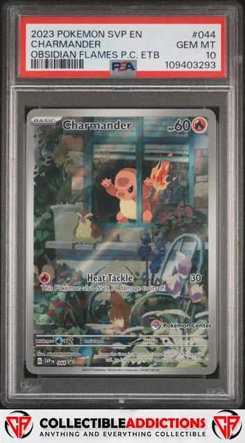 2023 Pokemon Svp En Black Star Promos #044 Charmander Obsidian Flames PC PSA 10