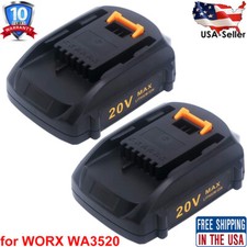 2pack For WORX 20V MAX Extend Lithium Battery 20 Volt WA3520 WA3525 WA3575 WG155
