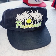 Vintage 80s 90s Panama Beach SnapBack Trucker Hat Retro Colorful
