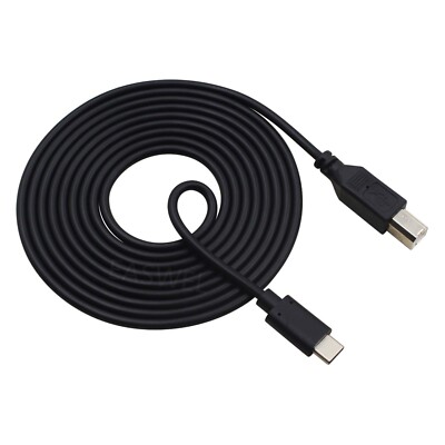 Type C to USB B Cable Cord For Numark MixTrack Pro III 3 Serato DJ Controller