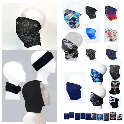 5,10er Set Multifunktionstuch Schal Hals Biker Loop Tuch Maske Kopftuch Bandana