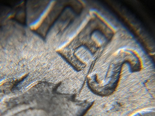 1964-D Die Break Reverse US Mint Error Roosevelt Silver Dime - Picture 4 of 12