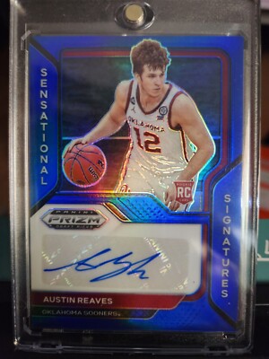 2021 PANINI PRIZM DRAFT PICKS AUSTIN REAVES SENSATIONAL SIGNATURES BLUE ...