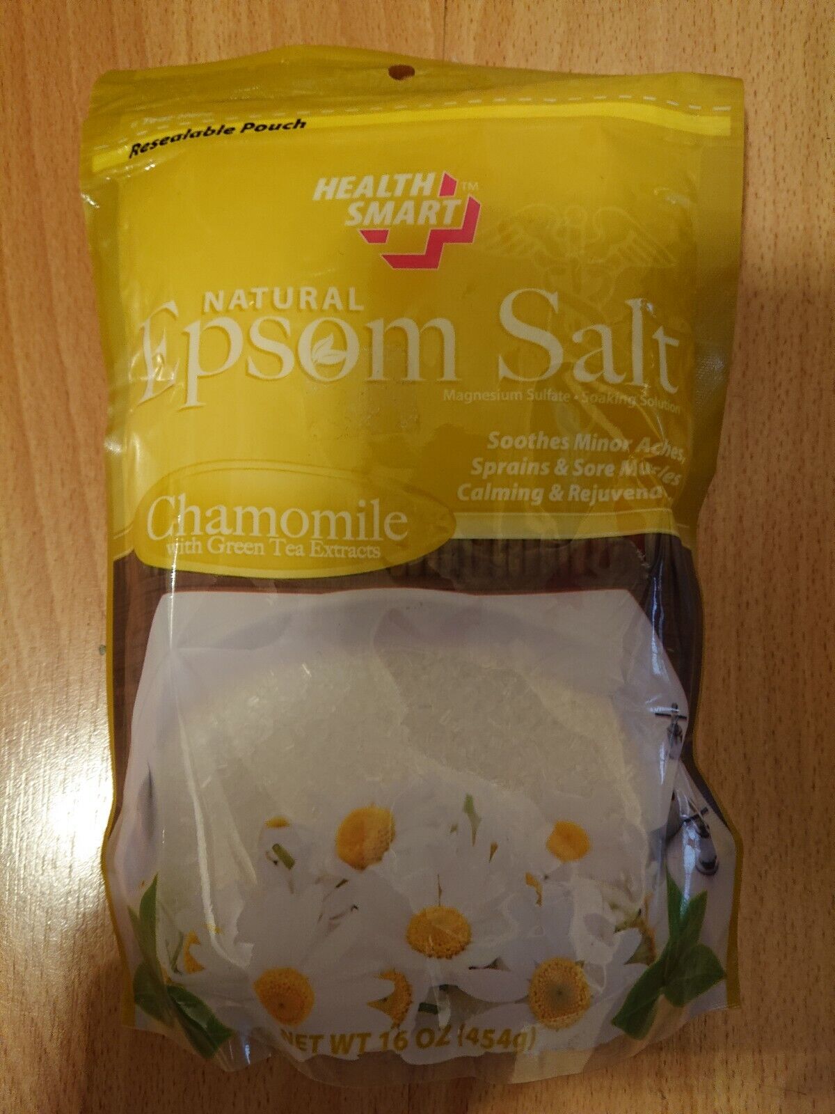 3x 16oz BULK Epsom Salt Magnesium Chamomile Sulfate Green 納得できる割引 最新のデザイン with T