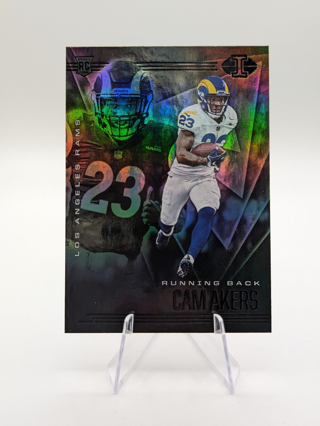 Cam Akers 2020 Panini Illusions Emerald SP RC #16 Rams