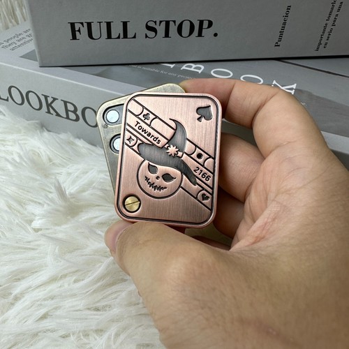Push Card Fidget Slider EDC Fidget Slider Magnetico Metallo ADHD Anti Stress Giocattoli - Foto 32 di 39