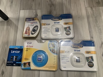 Lexar 128 mb SD Memory Card Sealed + 4 more
