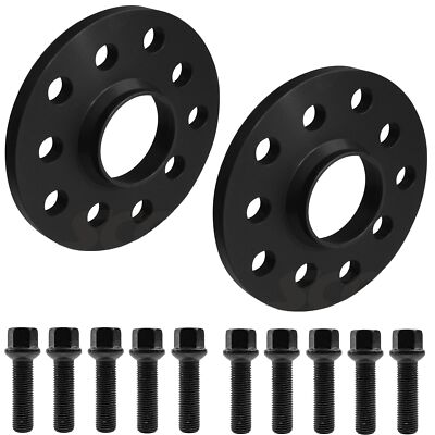 SCC Spurverbreiterung 30mm 2x15mm 5x112 für VW Scirocco 3 Phaeton + Radschrauben