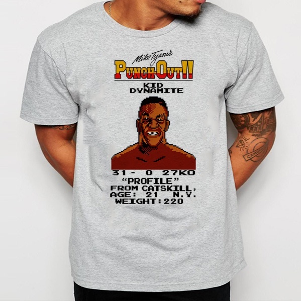 MIKE TYSON PUNCHOUT T-SHIRT, NES, VIDEOGAME, BOXING, RETRO, TANK